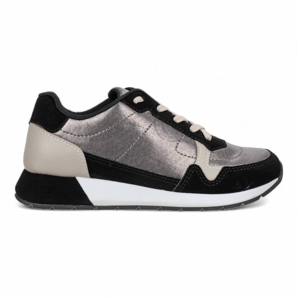 NEW LOVE RIO women's addison sneakers in black/pewter